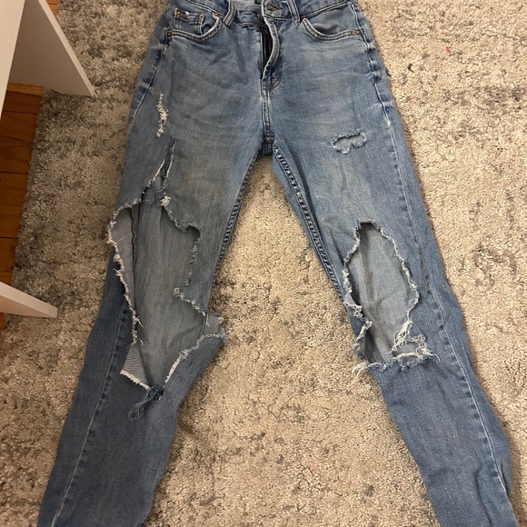 Wild Fable Dark Wash Ripped Jeans Size 00 - Picture 1 of 3